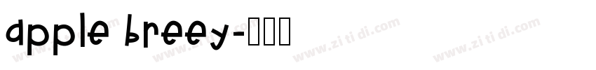 apple breey字体转换
